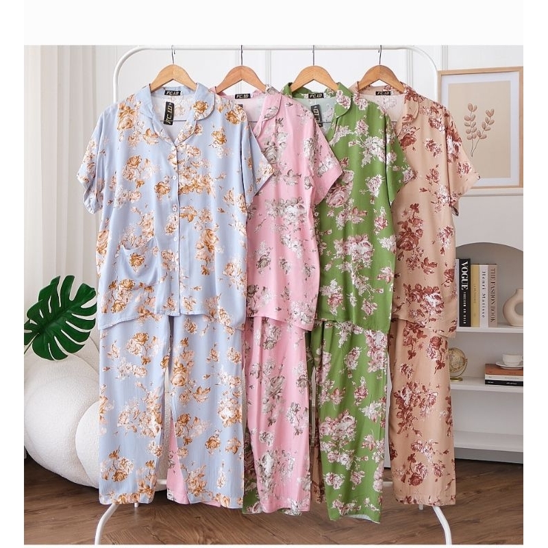 JC1 - Piyama Vita / Piyama Wanita Model Terbaru Kekinian / Piyama Wanita Rayon Premium