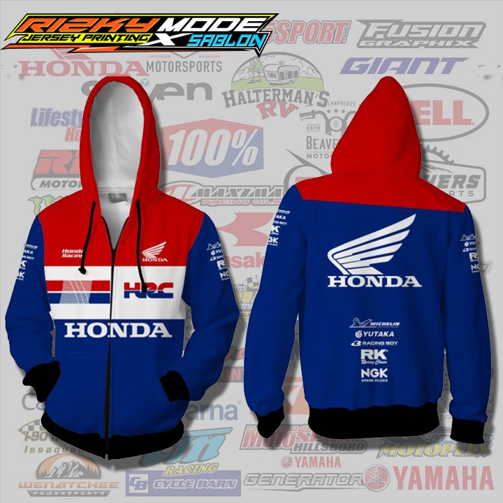JACKET HONDA HOODIE HONDA HRC HONDA RACING