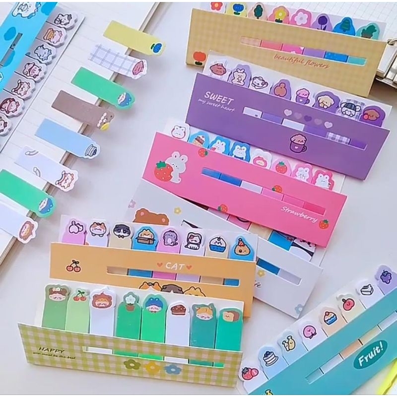 

Sticky notes karakter / pembatas buku karakter hewan lucu