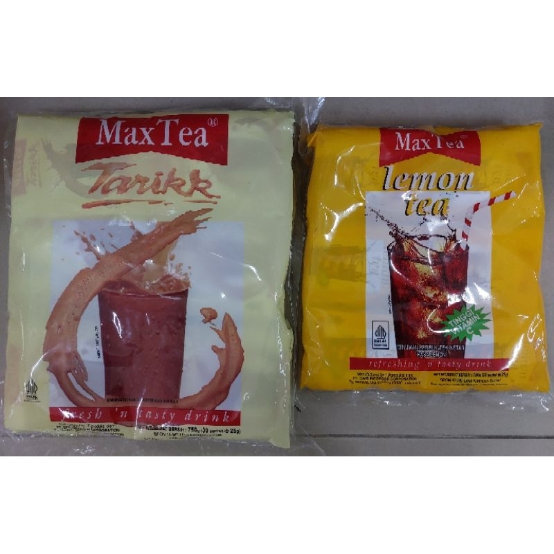 

max tea lemon & max tea tarik 30x25gr