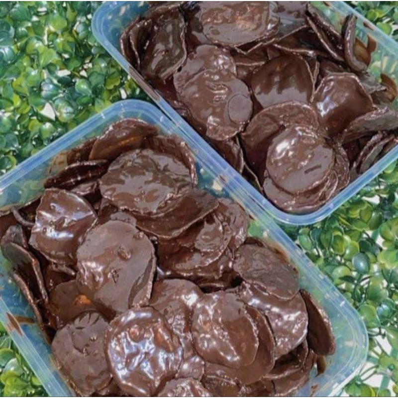 

Keripik pisang coklat lumer