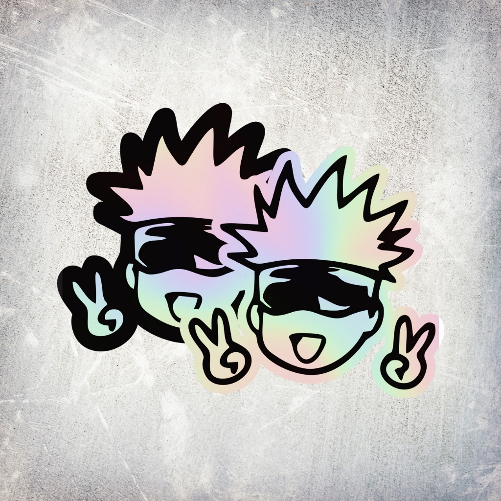 

STICKER HOLOGRAM ANIME GOJO SATORU JUJUTSU KAISEN