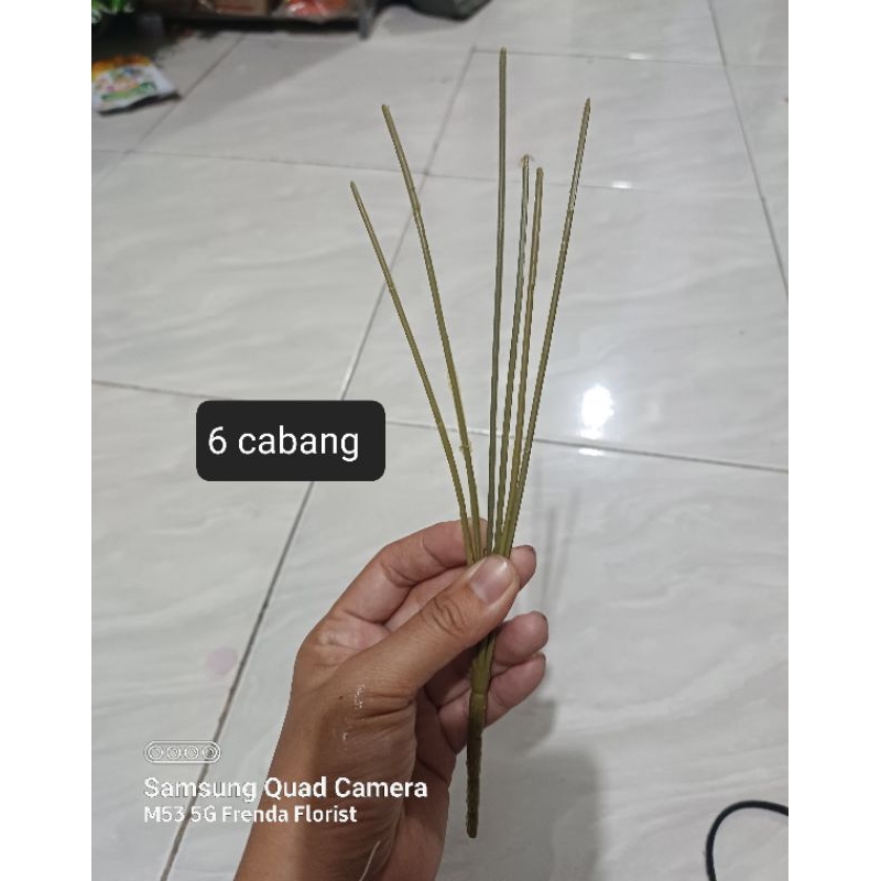 tangkai bunga plastik 7 tangkai 1 buket kawat bunga