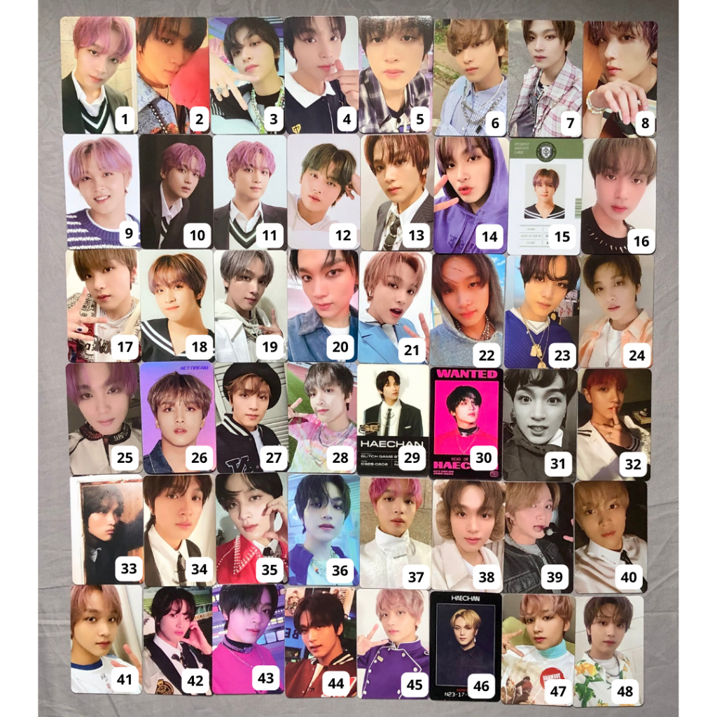 photocard haechan PART 1 - pc haechan pilek christmas tc istj hello future hot sauce tc tds sg 2 bad