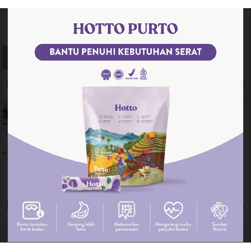 

Cereal Sehat/Sarapan Pagi/Hotto Purto/Hotto 16sachet/Sarapan Bergizi