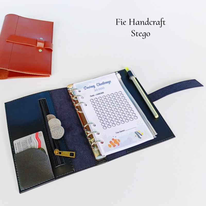 

Fie Handcraft Binder A6 Binder Keuangan Cover Binder Kulit Stego