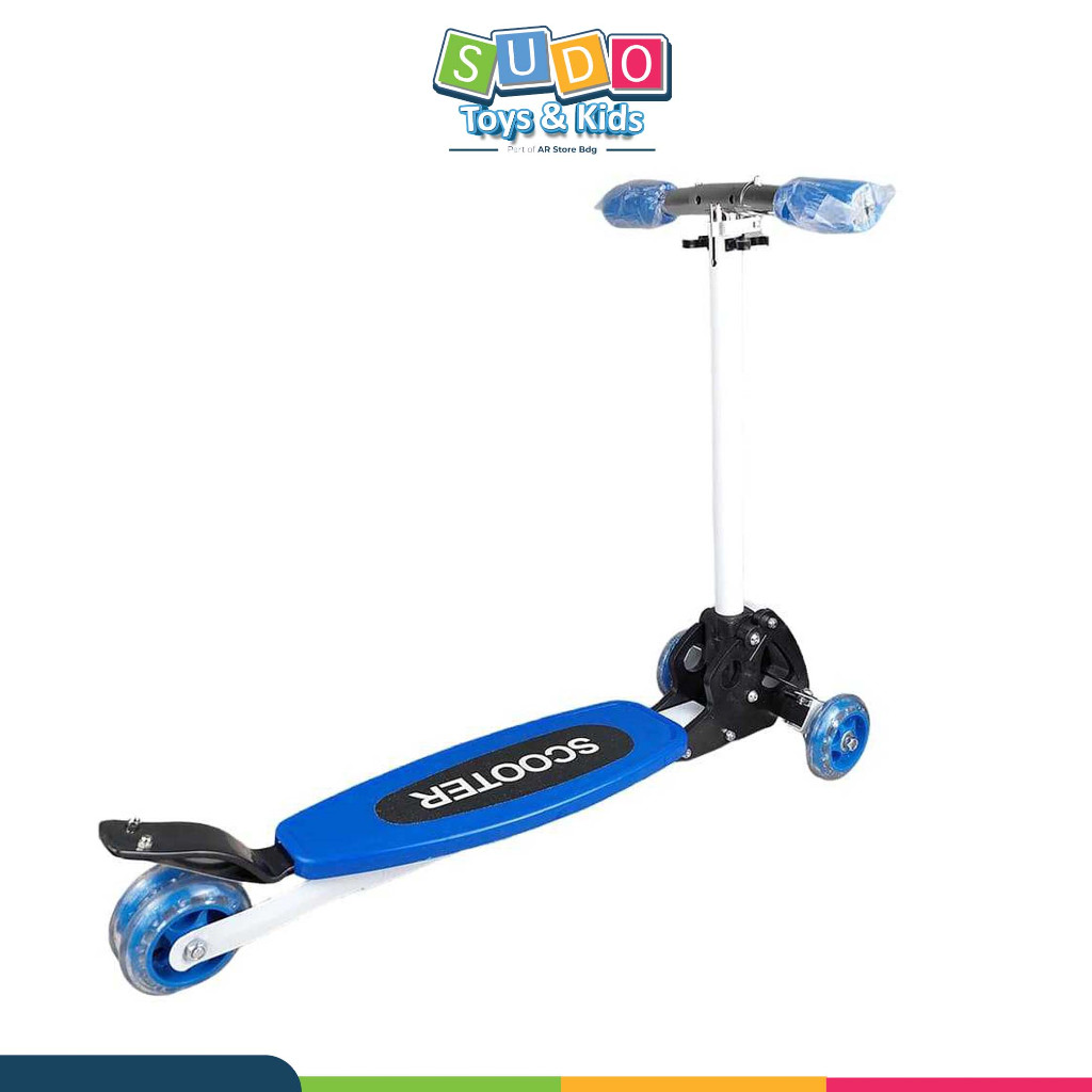Mainan Otoped Skuter Lipat Anak 4 Roda Adjustable