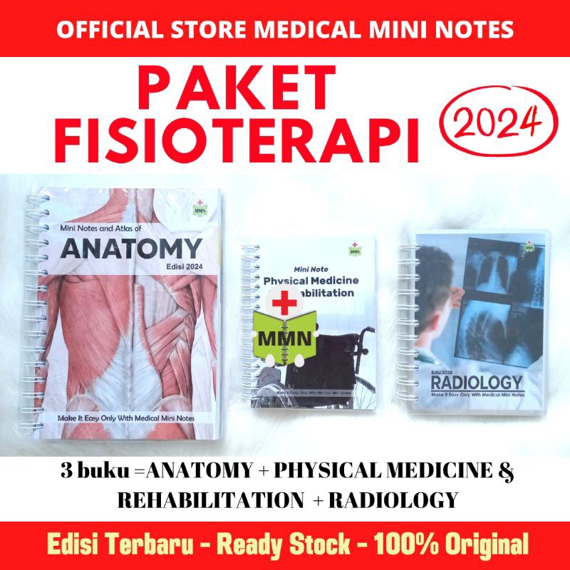 Original Terbaru | Medical Mini Notes - Paket MMN Untuk Fisioterapi / Stase Rehabilitasi Medik