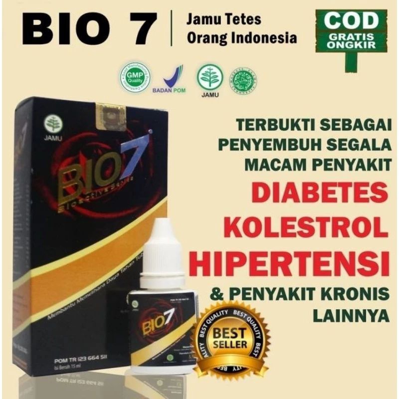 BIO 7, BIO SEVEN, BIO7, bio7, bio 7, JAMU TETES HERBAL 100% ORIGINAL