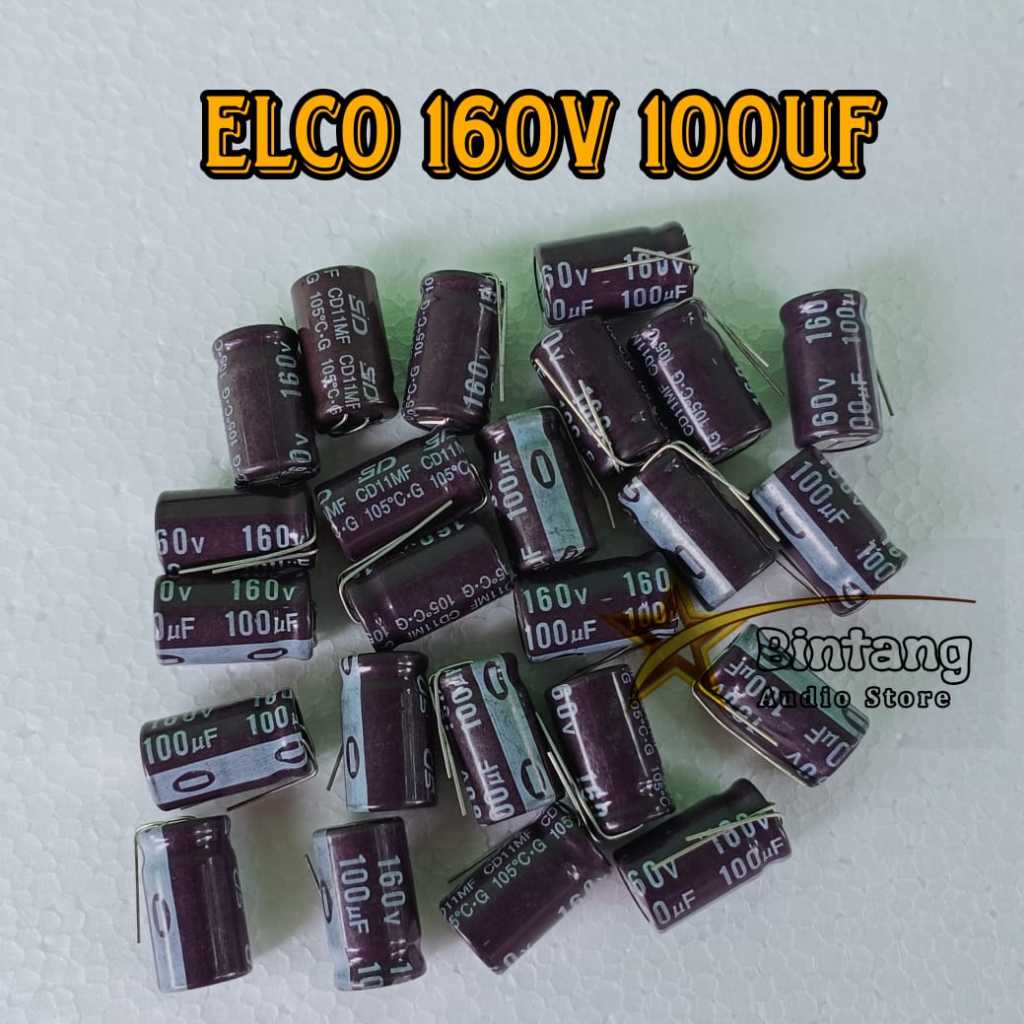 Elco Kapasitor 160v 100uf Elko Capasitor Kualitas Bagus