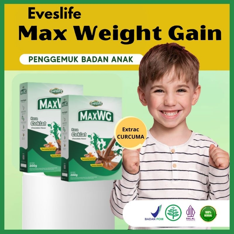 

✅(200gr)MAX WEIGHT GAIN KIDSS susu penggemuk badan susuu penambah berat badan cepat bpom halal aman