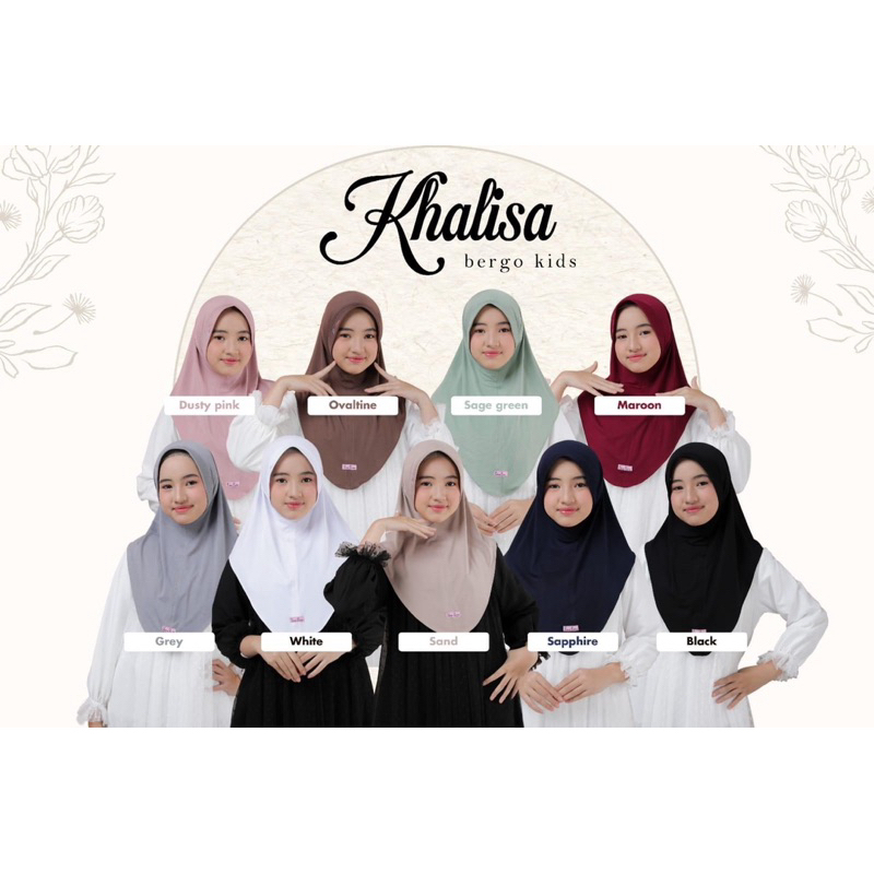 Jilbab instan anak Khalisa kids lina livia