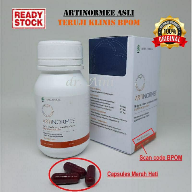 Terlaris Artinormee Herbal Asli Original Obat Hipertensi Darah Tinggi ARTINORMEE ORIGINAL Terampuh