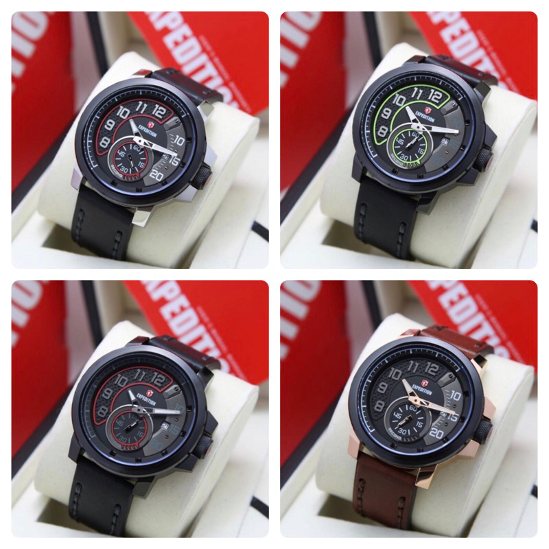 JAM TANGAN PRIA EXPEDITION 6825MS / E6825M / EXPEDITION 6825 KULIT [ORIGINAL]