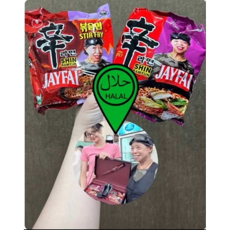 

MIE INSTANT / INSTAN VIRAL SHIN RAMEN RAMYUN NONGSHIM X JAYFAI BKK BANGKOK THAILAND HALAL