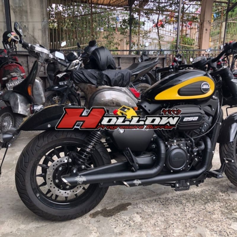 Knalpot keeway Benda V250C tipe Roar 3  (Tipe FREEFLOW)