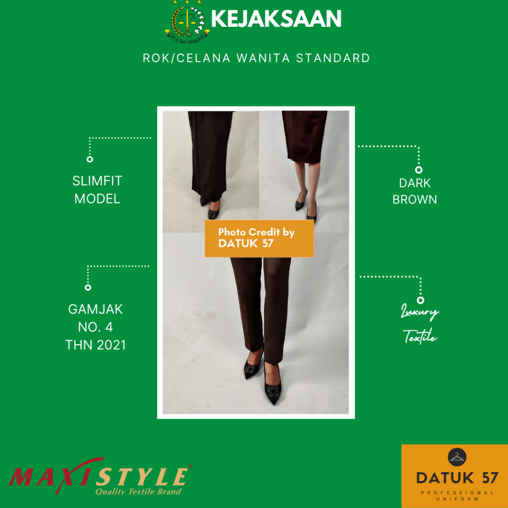 Rok/Celana Executive PDH Bawahan Seragam Kejaksaan Republik Indonesia Wanita
