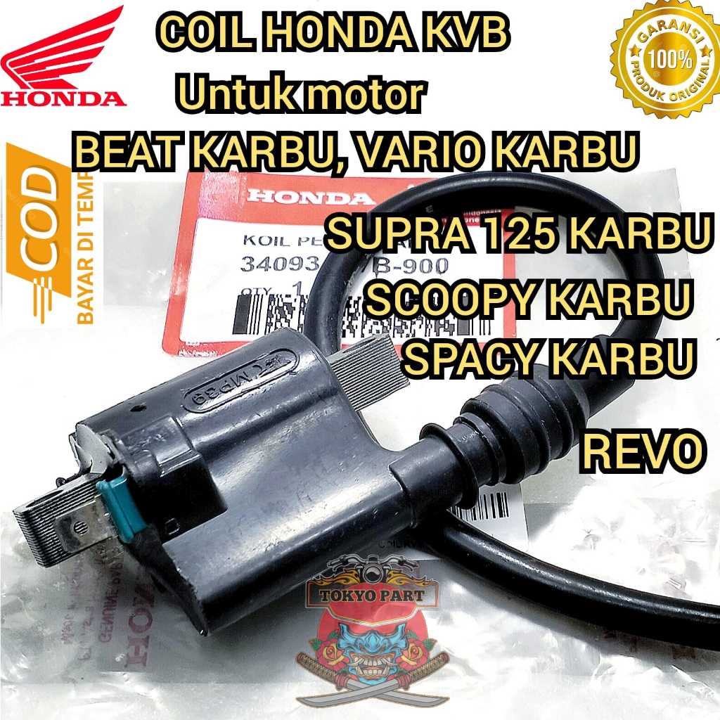 COIL KOIL HONDA KVB KUALITAS ASLI ORIGINAL HONDA SUDAH PASTI PRESISI DAN AWET UNTUK MOTOR BEAT KARBU