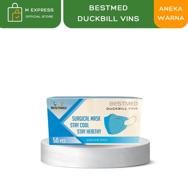 BEST MED - BestMed Duckbill Vins Mask / Masker Medis isi 50