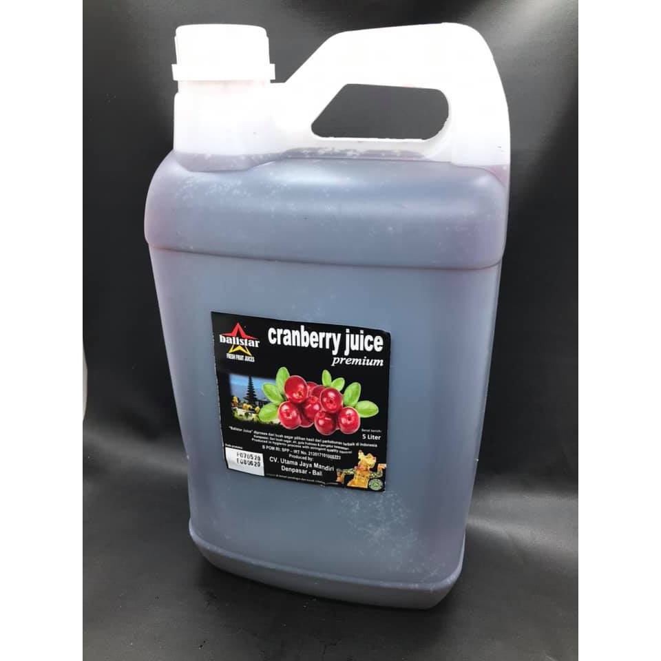 

Jus Buah CRANBERRY Fresh Juice BALISTAR 5 Liter