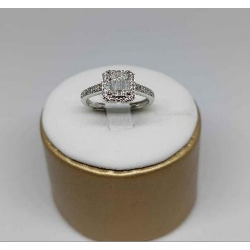[Luxe Jewellery] 41-Cincin Moissanite Wanita 1 Carat Bersertifikat GRA