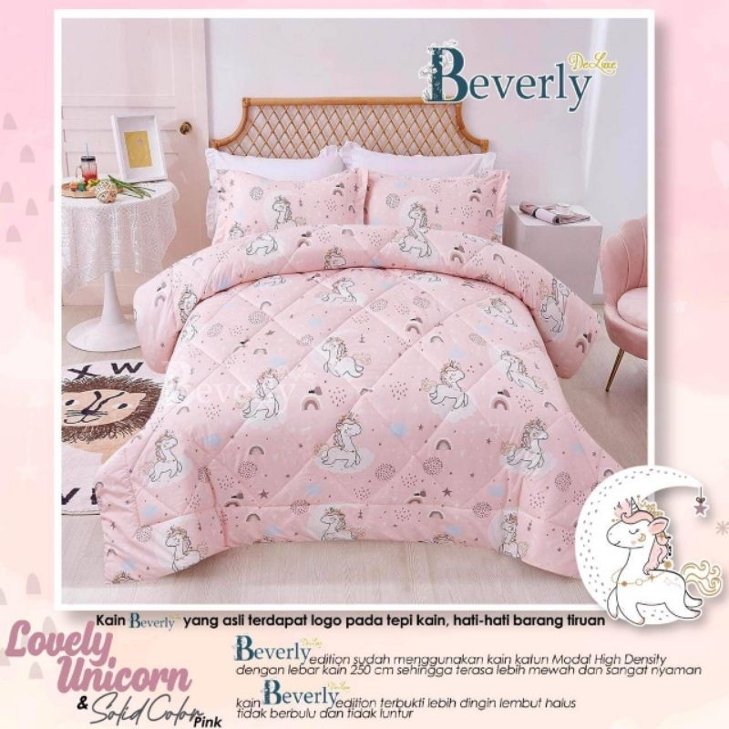 Sprei katun lokal motif unicorn| mermaid | bahan adem | custom | homemade