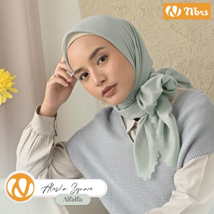 NIBRAS HIJAB SEGI EMPAT ALESHA SQUARE