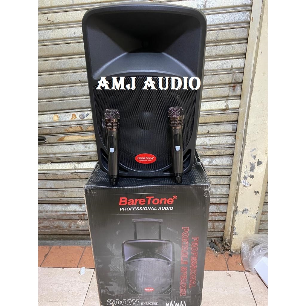 speaker portable baretone bt 3h1212bwr bt3h 1212 bwr 12 inch original