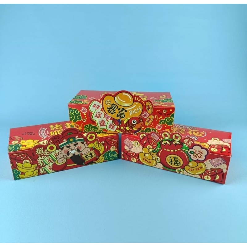 Box kue keranjang lapis legit Imlek CNY 20x10 cm