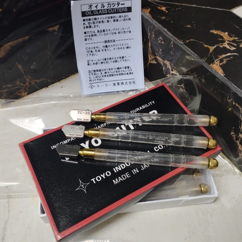 toyo tc 30 original japan, alat potong kaca toyo tc 30 / kepala toyo tc  30