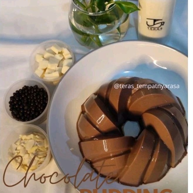 

chocolate pudding / teras pudding