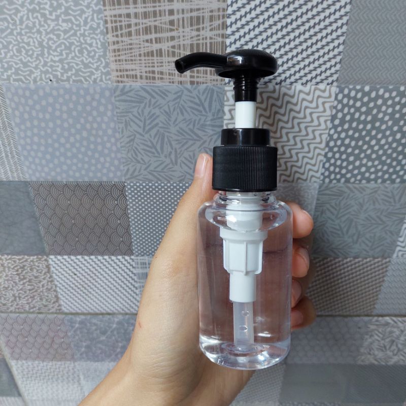 BOTOL  60ML PUMP HITAM