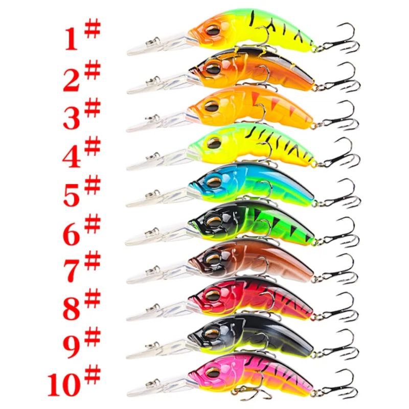 minnow bongkok floating lidah panjang