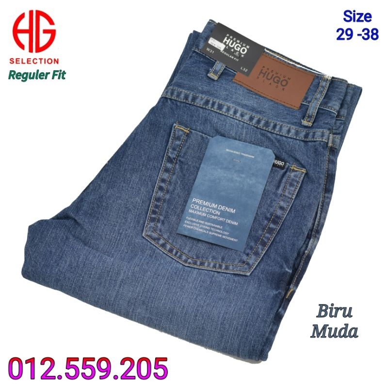 Celana Jeans Pria Hugo Selection  012.559.205 Reguler Fit