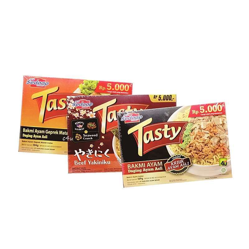 

Tasty Mie Sedaap Bakmi Ayam Beef 120G All Variant