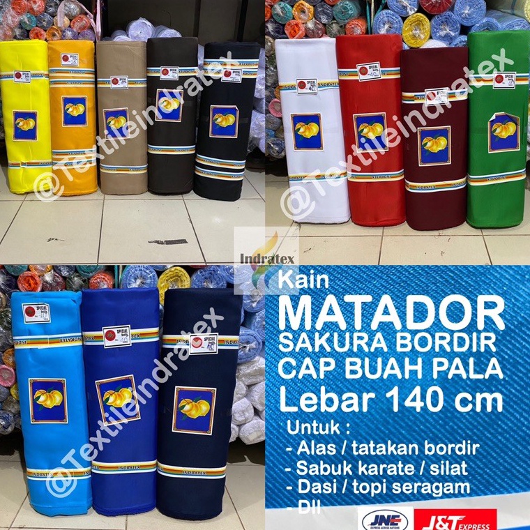 NEW  per 1 yard  BAHAN KAIN ALAS TATAKAN BORDIR LOGO NAMA TIMBUL SABUK KARATE GOODIE BAG MATADOR SAK