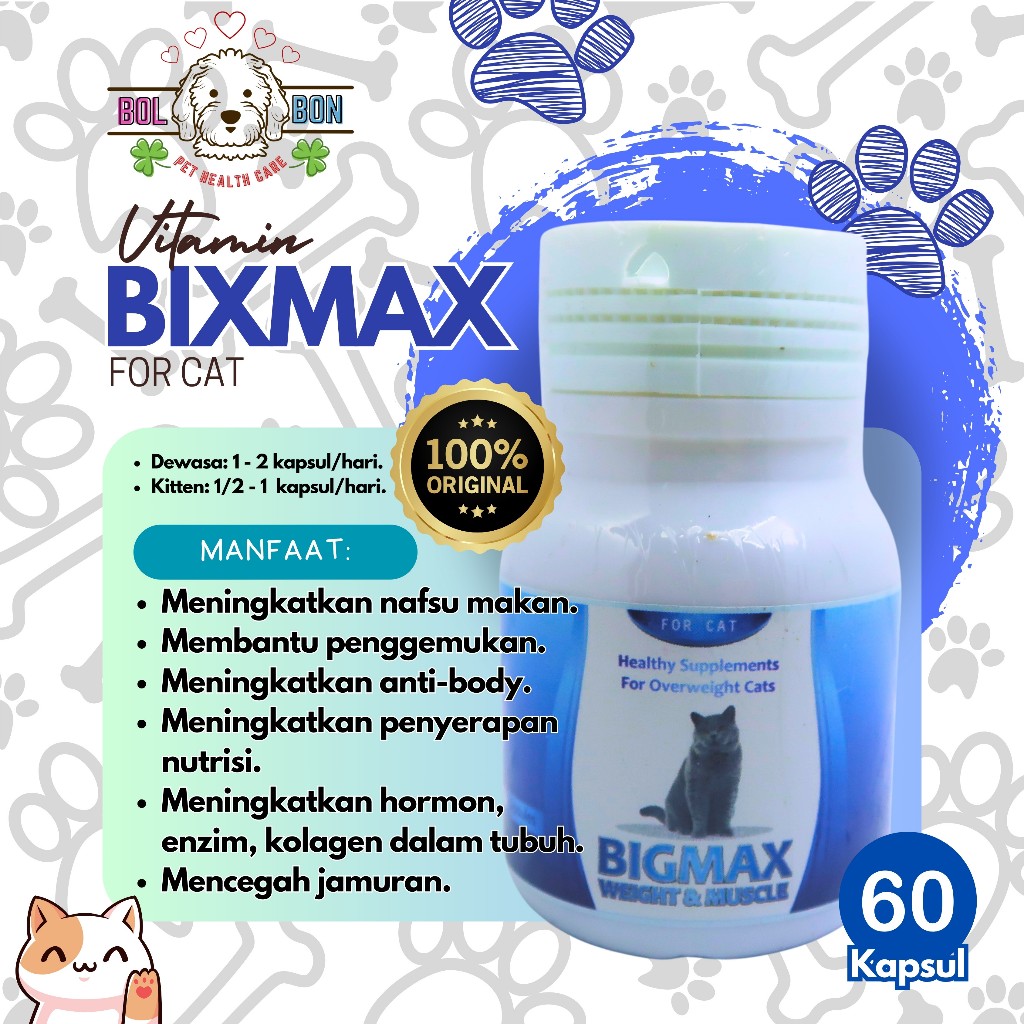 BIGMAX Vitamin NAFSU MAKAN Kucing PENGGEMUK Kucing