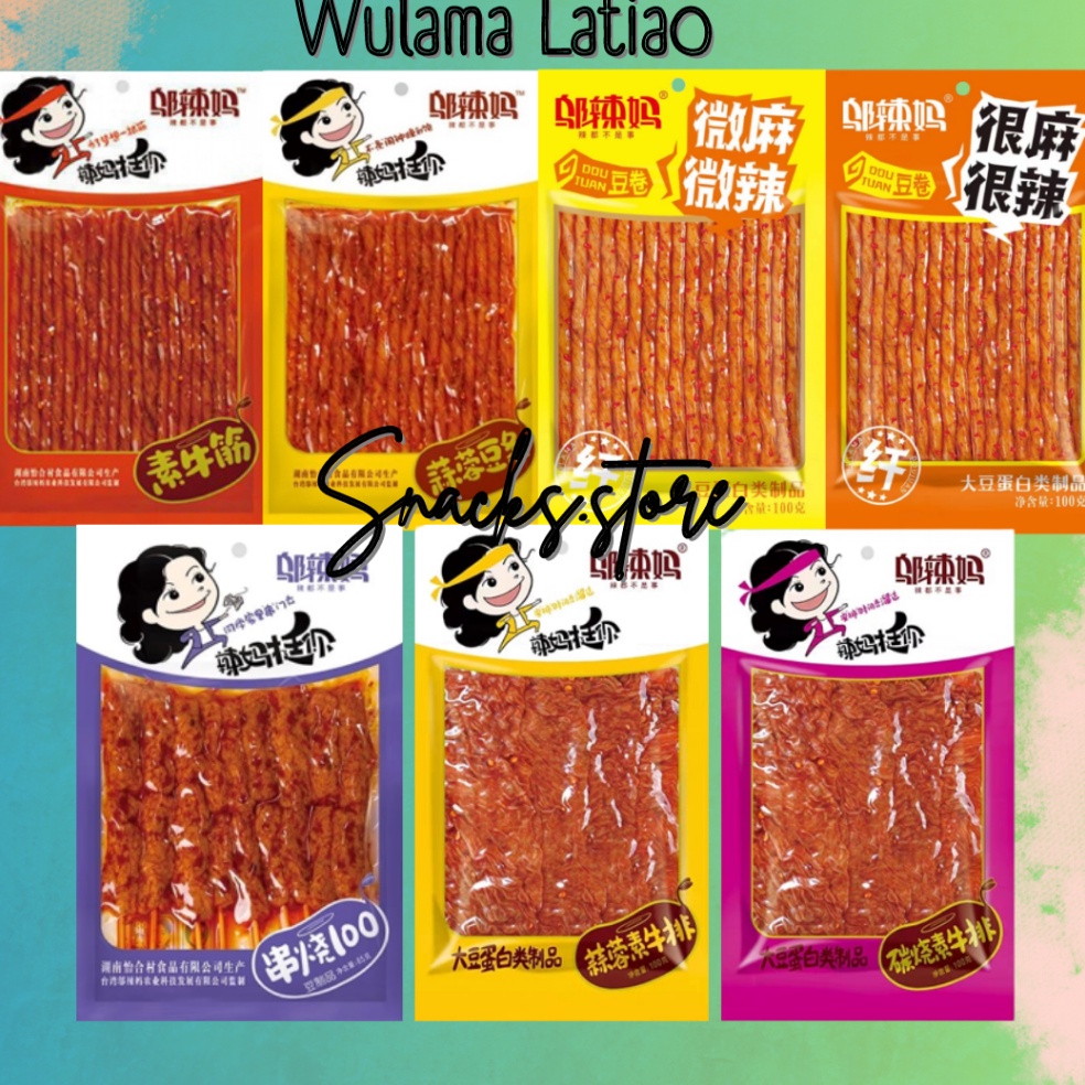 

SUPER DISKON BPOM Wulama Latiao HALAL Gluten Cemilan Snack Vegetarian 1gr