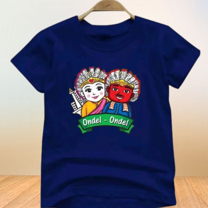 D2289 Kaos Anak Distro Ondel Ondel  2  1 Tahun  Unisex