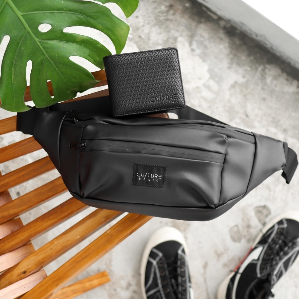 Terbaru TrxCc1C6 Culture Basic  Paket Bundling Yoota Waistbag  Dompet  Tas Selempang Pria Handbag Sl