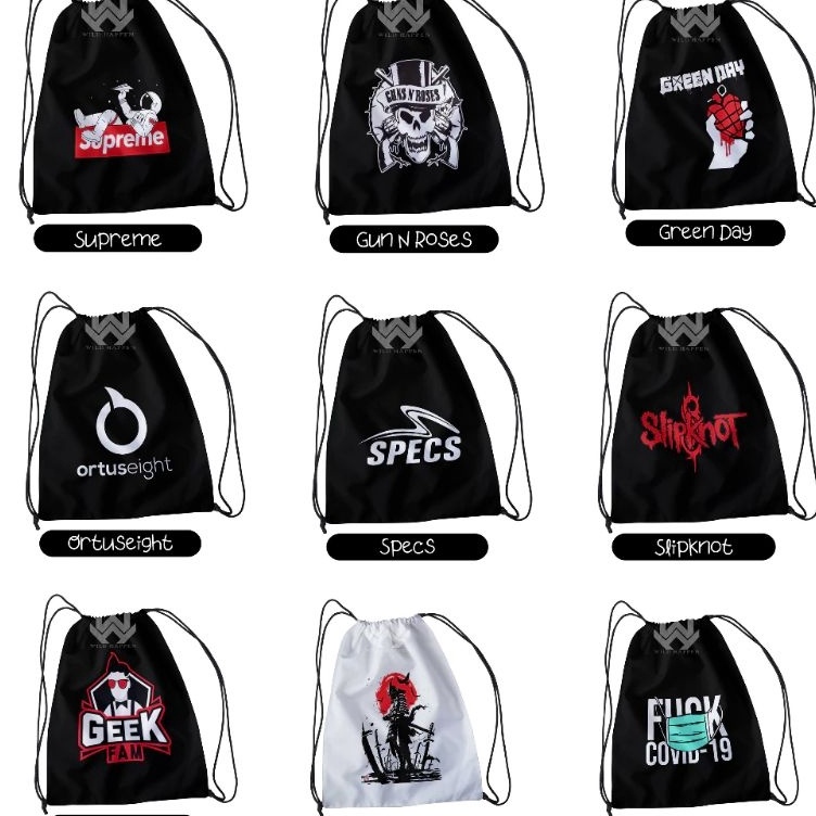 Promo trxS8e8D Tas Serut Waterproff Original  Tas Serut Sepatu  Tas Serut Sekolah Tas Serut Pria Tas