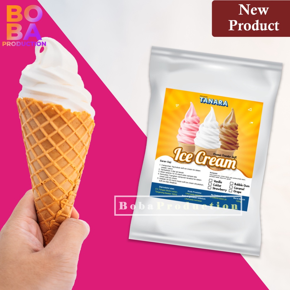 

Splash Soft Ice Cream Powder 1kg Ice Cream Boba Production