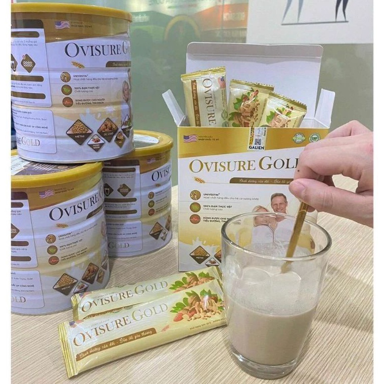 

ORIGINAL Ovisure Gold Milk Original USA Sachet Susu Kesehatan Tulang Sendi Mencegah Osteoporosis Pengeroposan Tulang Susu Ovisure Gold Protein Kacang Nabati Alami