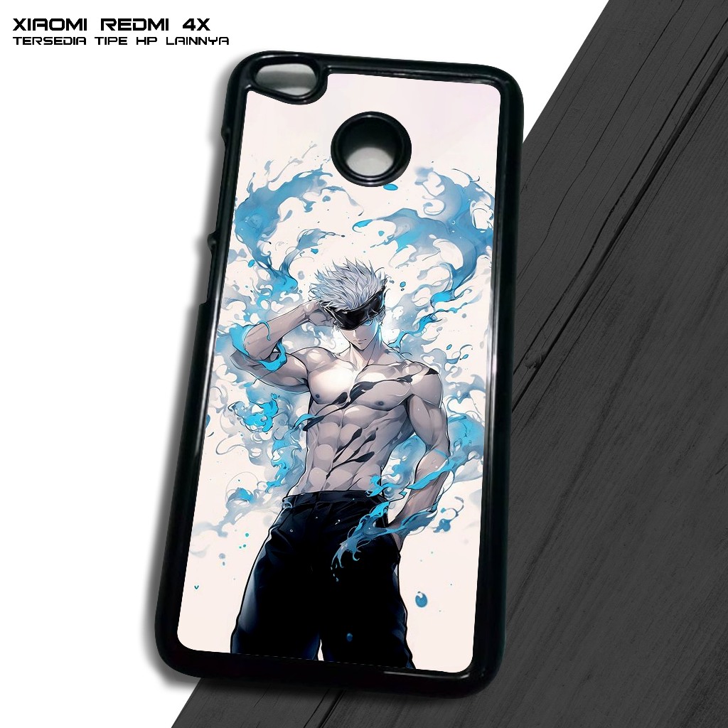 Case Xiaomi Redmi 4X - Casing Redmi 4X - ( GOJO SATORU2 ) - Case 2D Glossy - Case Hp - Casing Hp - S