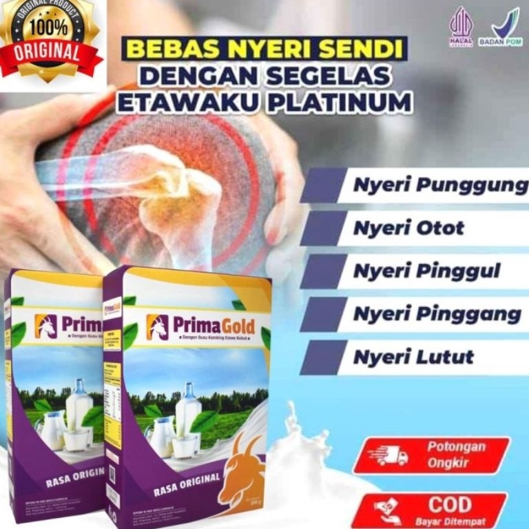 

GROSIR MURAH PRIMA GOLD Susu Kambing Etawa Bubuk Original Rasa Original isi 2gr