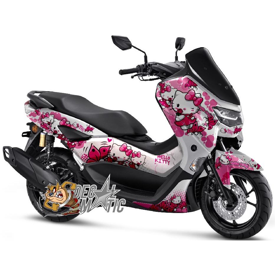 Decal Nmax full body Stiker Full body Motor Yamaha N Max OLD 2015 - 2019 NEW 2020 2021 2022 2023  Hello Kitty Terbaru