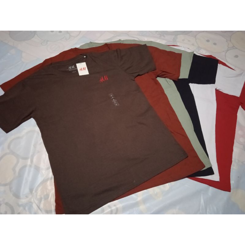 Kaos polos bordir H&M