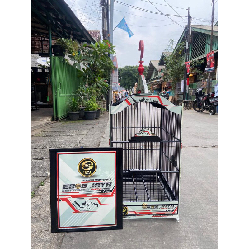 SANGKAR KANDANG KOTAK EBOD DECAL RUJI FIBER NO 2