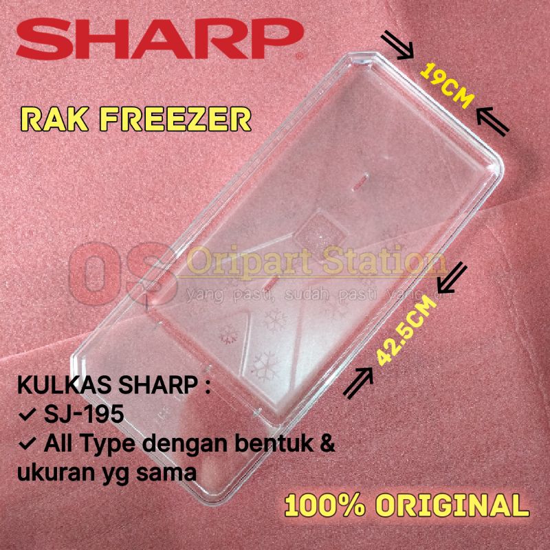 RAK FREEZER KULKAS SHARP 2 PINTU ORIGINAL