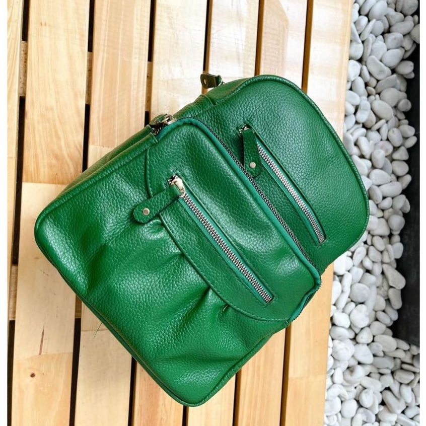 Tas Kulit Sapi Asli DL741 Wanita/ Tas Papirut Asli Kulit Sapi Garut/ Tas Ransel Bahan Kulit Sapi Asl